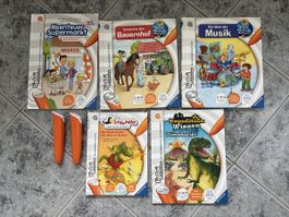 5 Tiptoi Bücher inkl. 2 Stifte