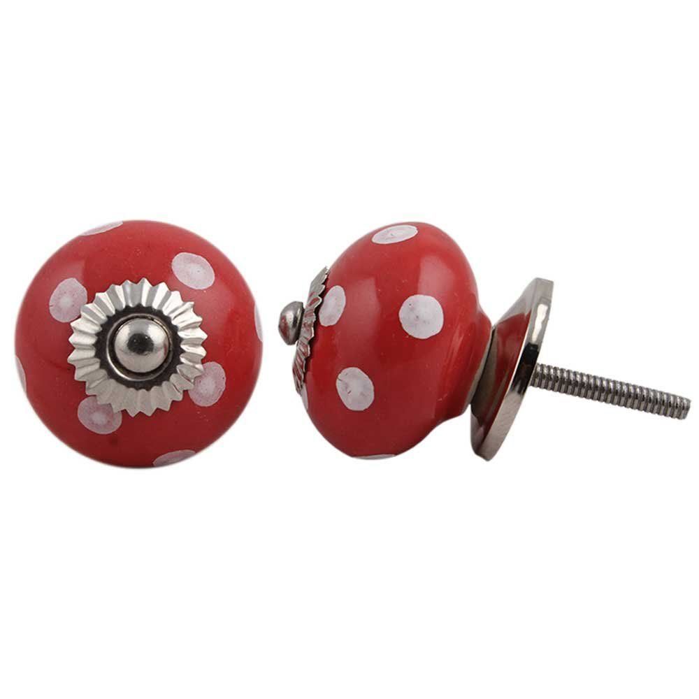 Maniglie per cassetti & Pomelli per mobili: Möbelknopf dunkelrot DM 38mm – Nuovo e nell'imballaggio originale da Schwerzenbach venduto da Alperose03