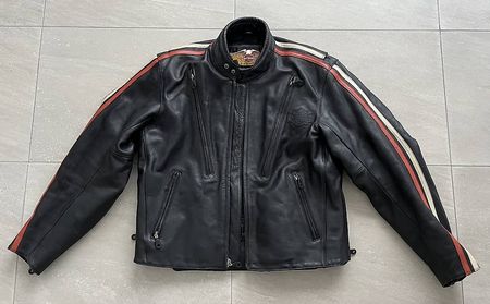 Original Harley Herren Lederjacke mit Protektoren Gr L