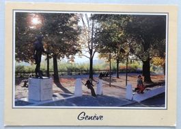 Genève - Statue de Pictet de Rochemont sur la Treille