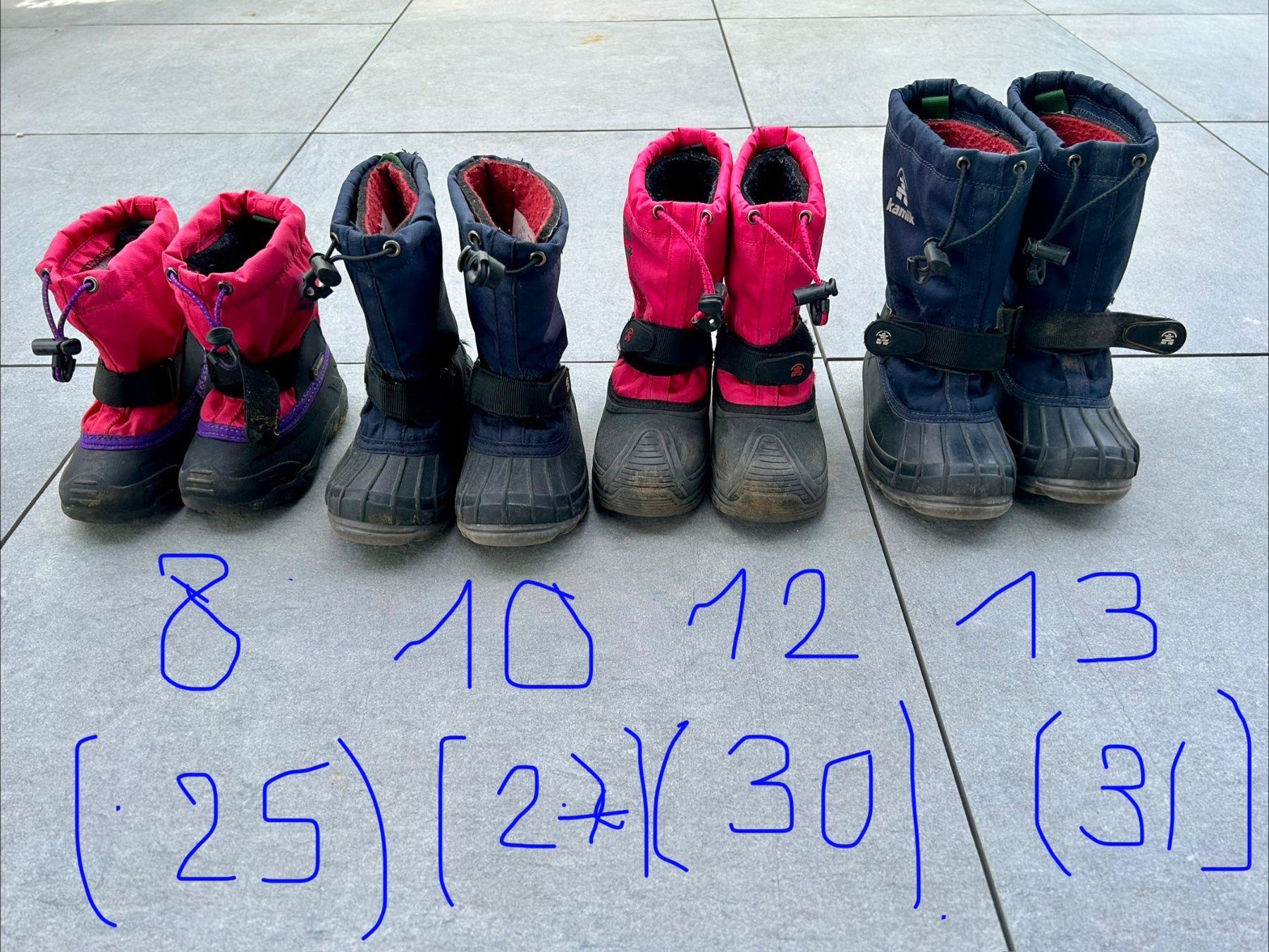 Kamik Schuhe für Jungen: Kamik Winterstiefel, Gr. 31 – Gebraucht aus Riedholz von Abendsonne