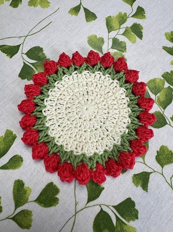 Sottobicchieri: Sous verre tulipe, crochet – Usato da Orbe venduto da don_ym8h 1