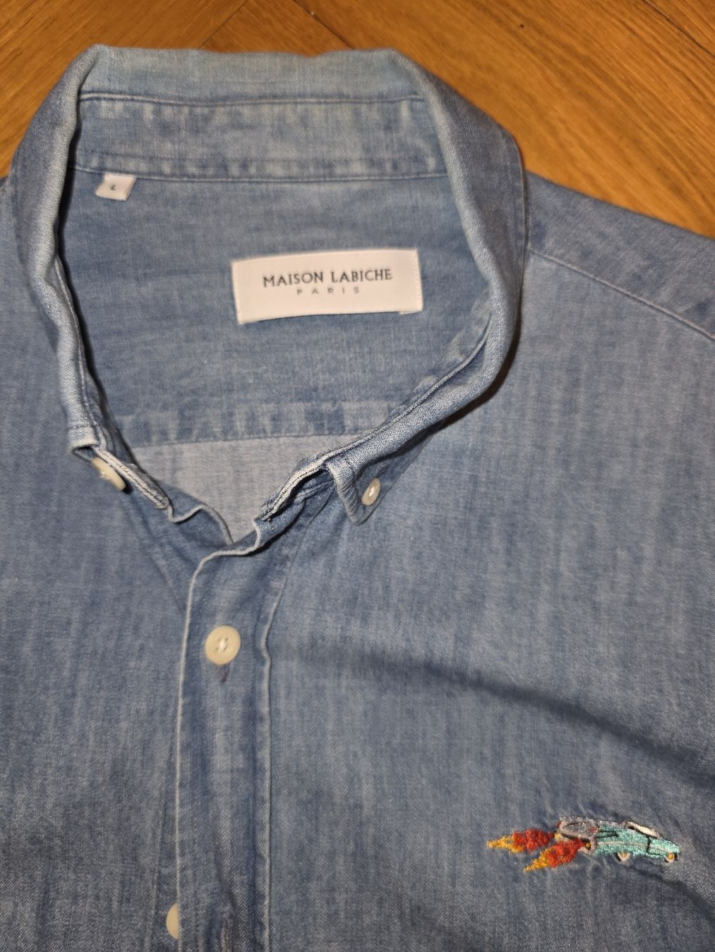 Camicie: Chemise jeans Maison Labiche – Usato da Lausanne venduto da reinold 1