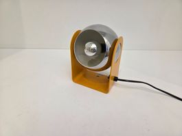 Space Age Eye- Kugelleuchten in Chrom und Gelb, ab 1970er