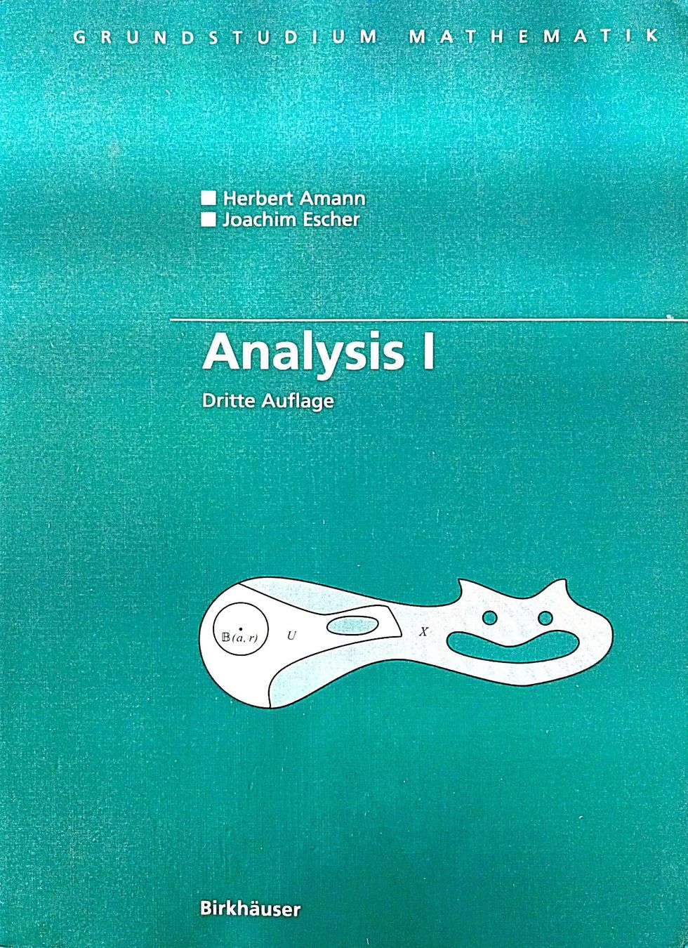 Libri: Analysis I Mathematik – Usato da Zürich venduto da Willy123456
