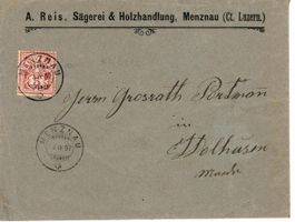 Brief, A.Reis Sägerei & Holzhandlung Menznau LU 1897