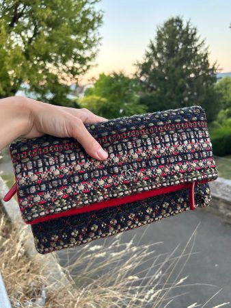 Chanel Paris-Salzburg Edelweiss Clutch Quilted Tweed