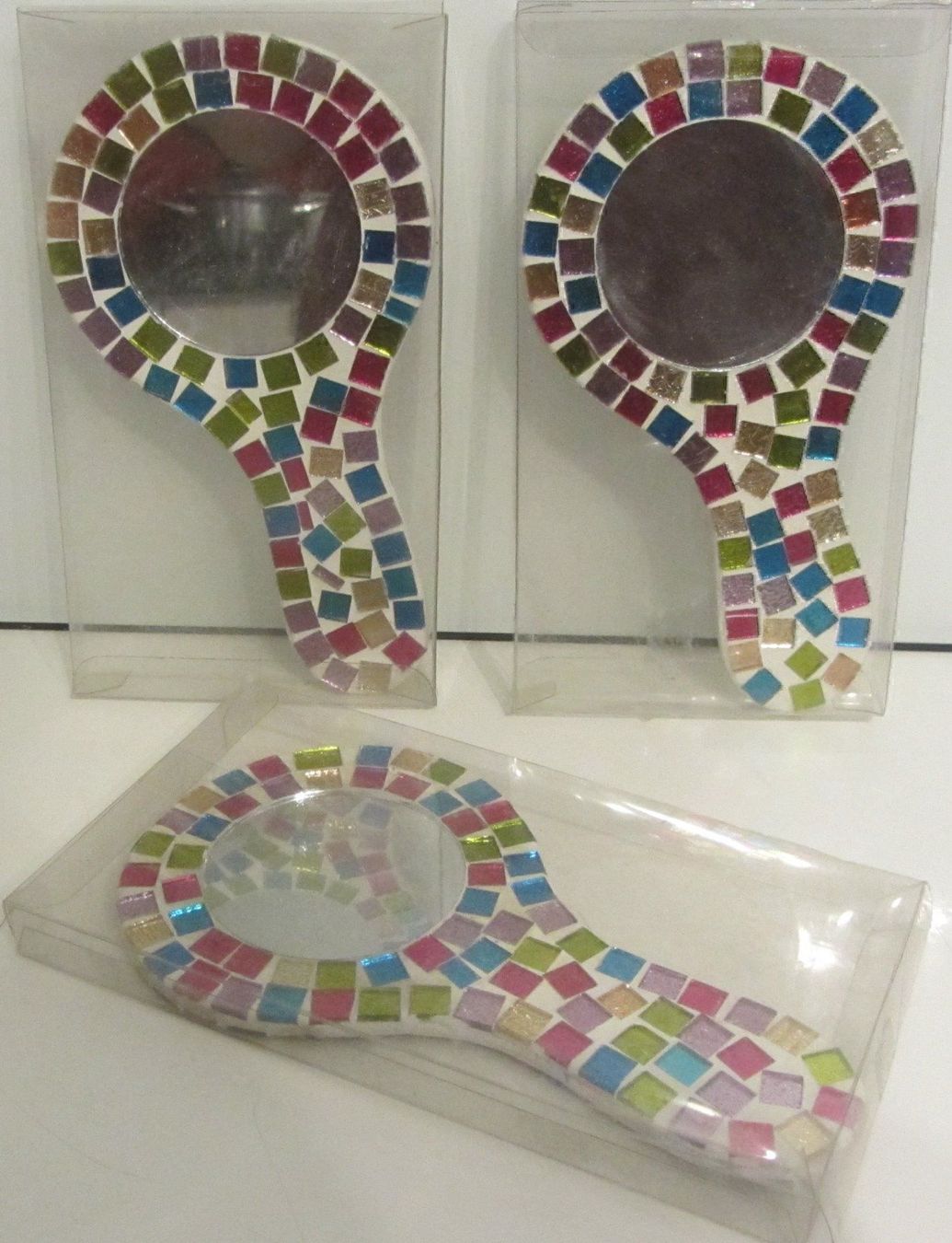 Specchi: 3 Spiegel mit Mosaik – Nuovo (secondo la descrizione) da Egliswil venduto da chroetli22 1
