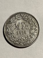 Monnaie Suisse 🇨🇭 1878 1/2 franc bon 