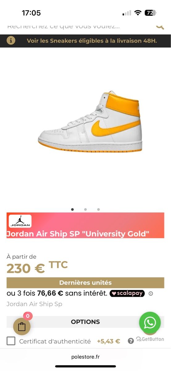 Nike Scarpe da uomo: Nike Air Ship SP University Gold – Nuovo (secondo la descrizione) da Corpataux venduto da seniz 5