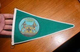 VINTAGE Velo Bolliger Aarau VELO - WIMPEL grün