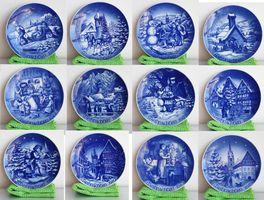 Collezione 12 piatti Natale Bareuther - anni '70-'80 nuovi