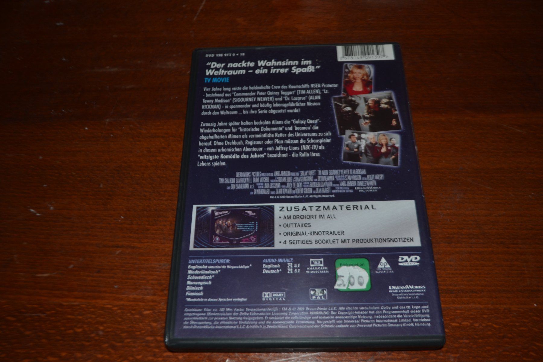 Tutti i DVDs: Galxy Quest (DVD) – Usato da Laupen ZH venduto da chefdom 1