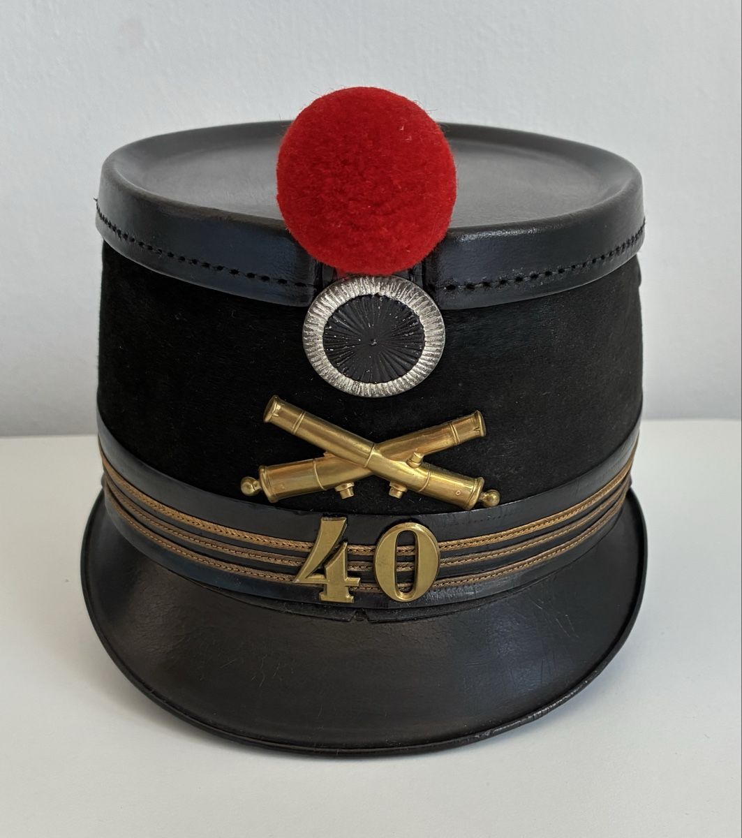 Schweizer Armee Uniformi: Tschako 1888 Hauptmann AR – Usato da Gutenswil venduto da Antiques77