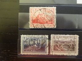 Luxemburg Mi Nr. 134-136 gestempelt (Y346)