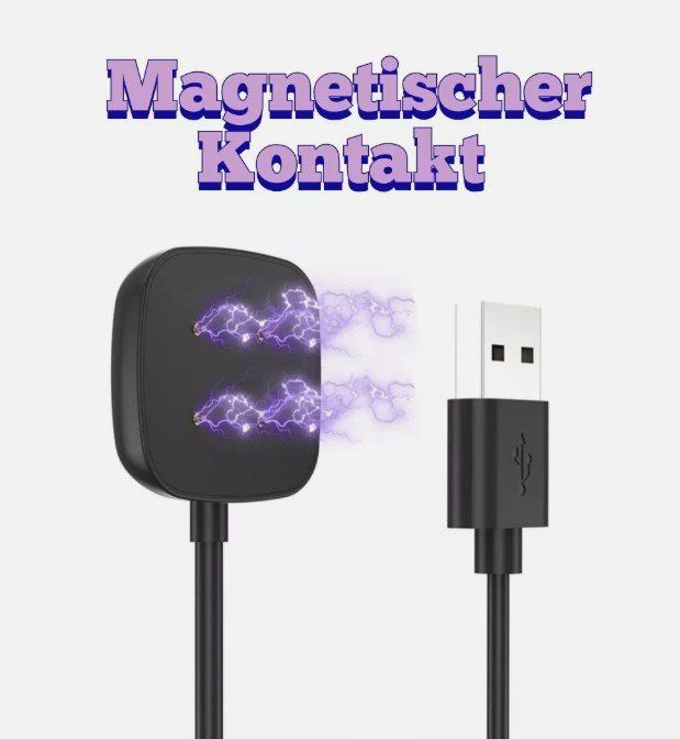 Accessori per Smartwatch: Fitbit Versa 3/4/ Sense 1/2 Ladegerät 1Meter USB Ladekabel – Nuovo (secondo la descrizione) da Kirchdorf AG venduto da csnmclub 3