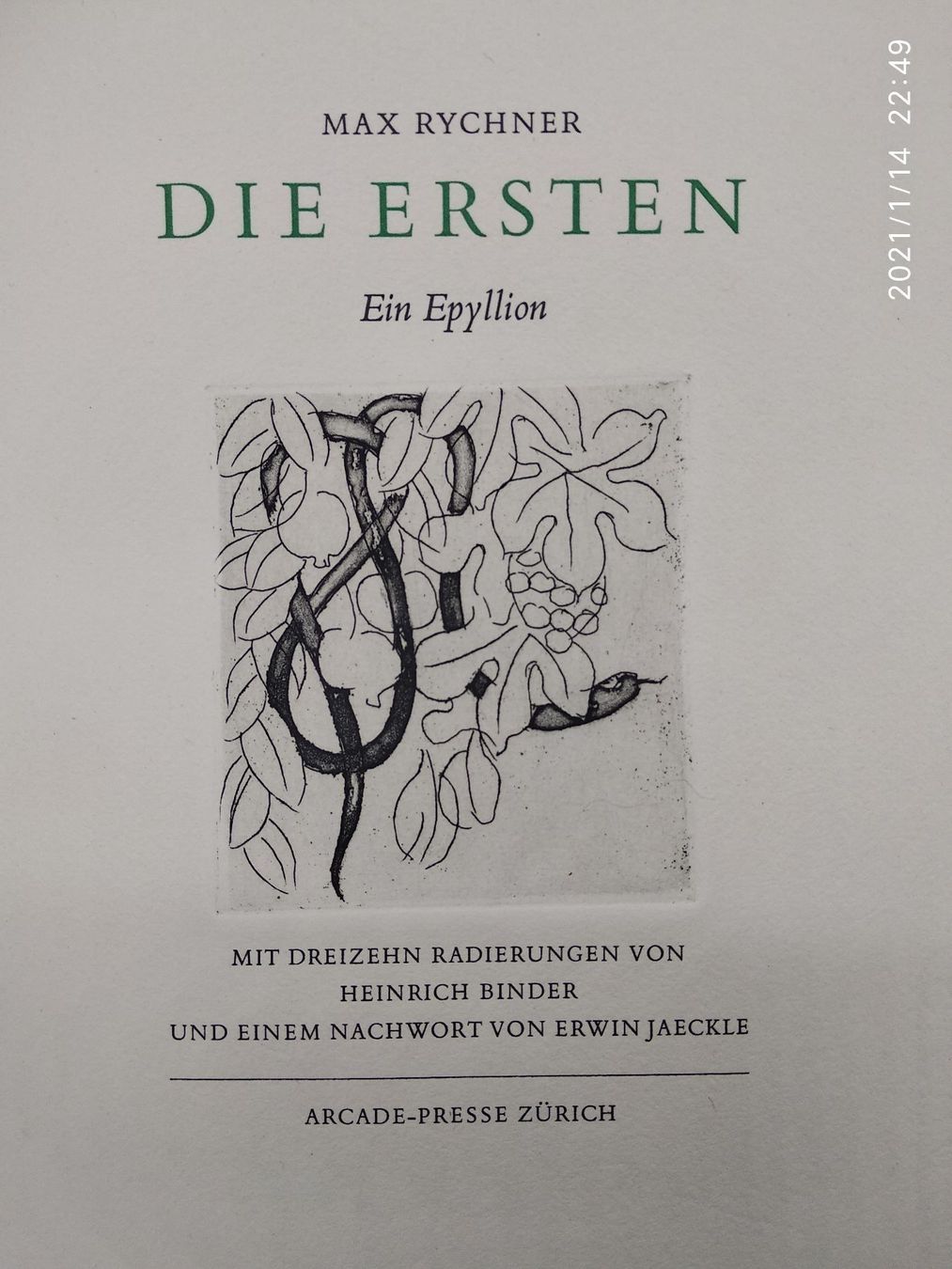 Grafica & Litografie: HEINRICH BINDER - MAX RYCHNER – Usato da Goldach venduto da Gaip