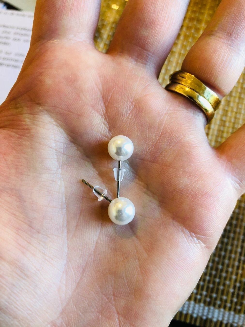 Orecchini pendenti & Orecchini a lobo: 6-8mm Shell white Pink Pearl – Nuovo e nell'imballaggio originale da Genève venduto da AGBERG 4