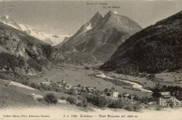 Evolène   VS   et  Dent Blanche        en  1 9 1 0