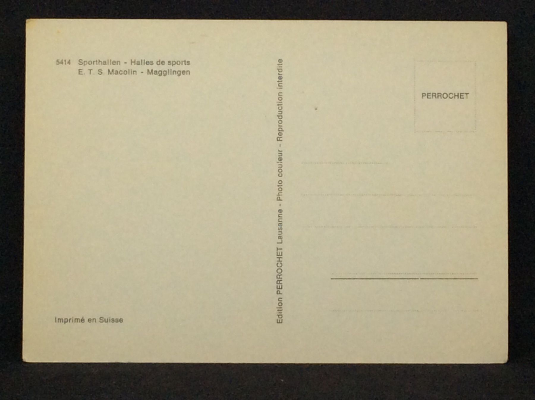 Cartoline postali: Magglingen, Sporthallen – Usato da Widnau venduto da Brusi9 1