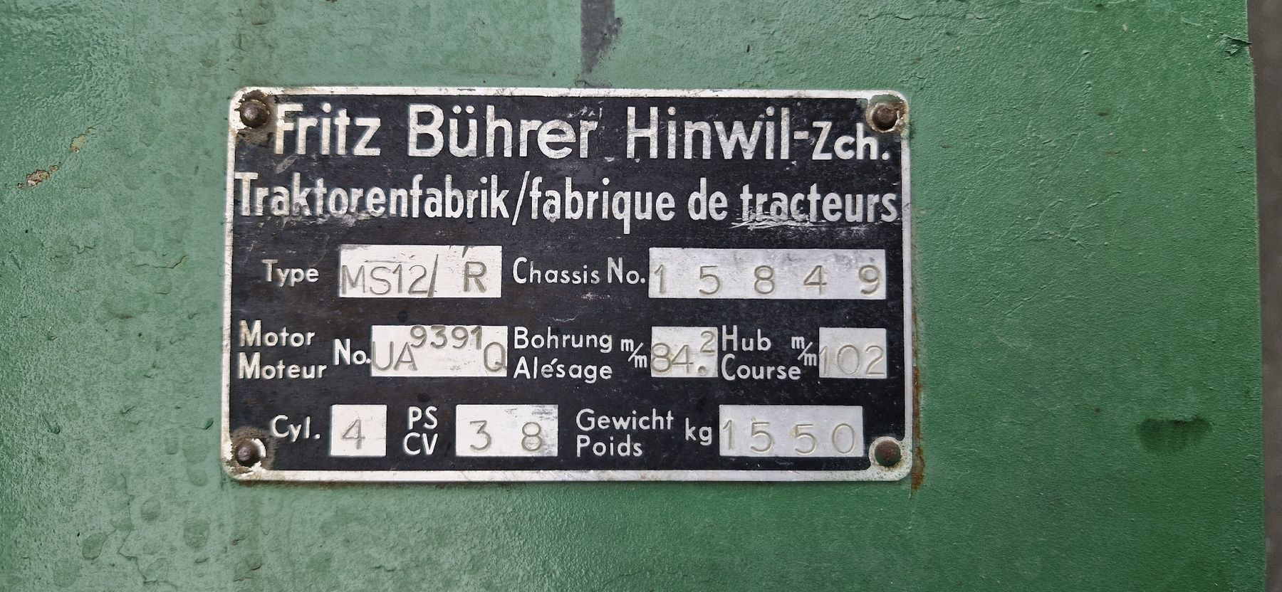 Bührer Trattori: Bührer Ms12 – Usato da Giswil venduto da R-Buehrer 7