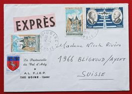 FRANCE UGINE SAVOIE EXPRES SION BLIGNOUD AYENT VALAIS 1976