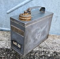 alter SCHWEIZER MILITÄR Oel KANISTER 2.5L verzinkt SAE 50