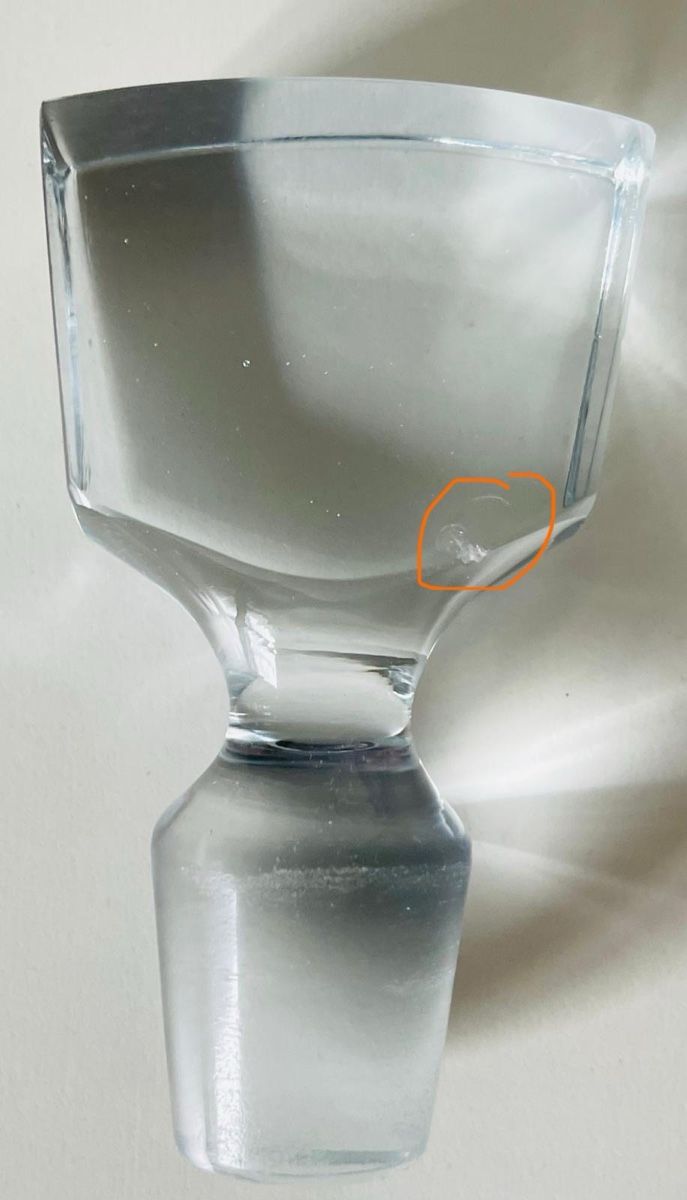Caraffe: Glas-Karaffe Strömbergshyttan Eisblau | Vintage Schweden – Usato da Zürich venduto da Calaminta 8