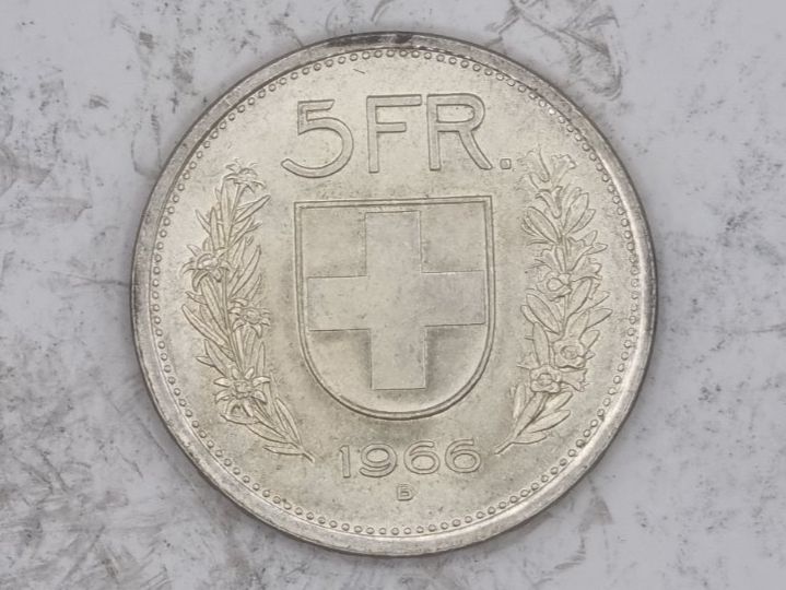 Tutti le monete: 5 FR 1966 neu – Nuovo e nell'imballaggio originale da Bure venduto da chap981