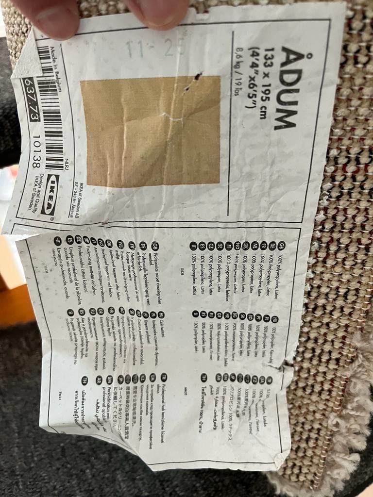 Ikea Tappeti: Teppich Ikea Adum beige – Usato da Sulzbach venduto da dfrey25 1