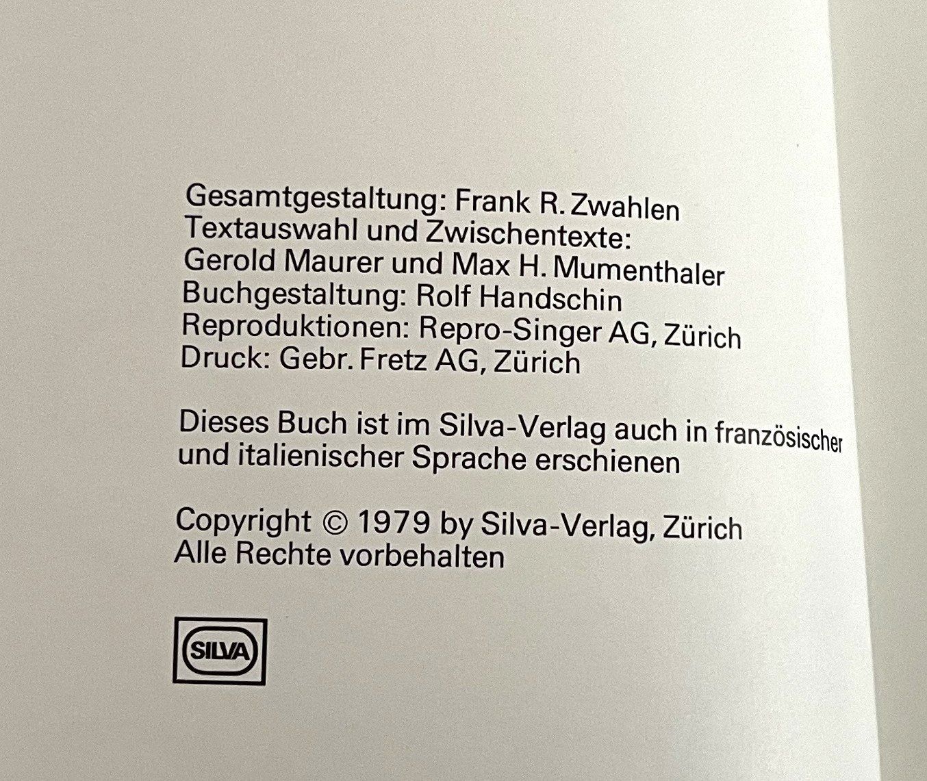 Bücher: Silva Verlag, Unsere Seen, 1979 – Gebraucht aus Oftringen von Vucki 3