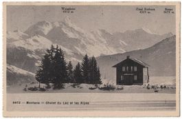 Montana, Chalet du Lac, circulée 1920