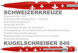 849.253 SCHWEIZERKREUZ * 849 Caran d'Ache mit Goliath Blau M