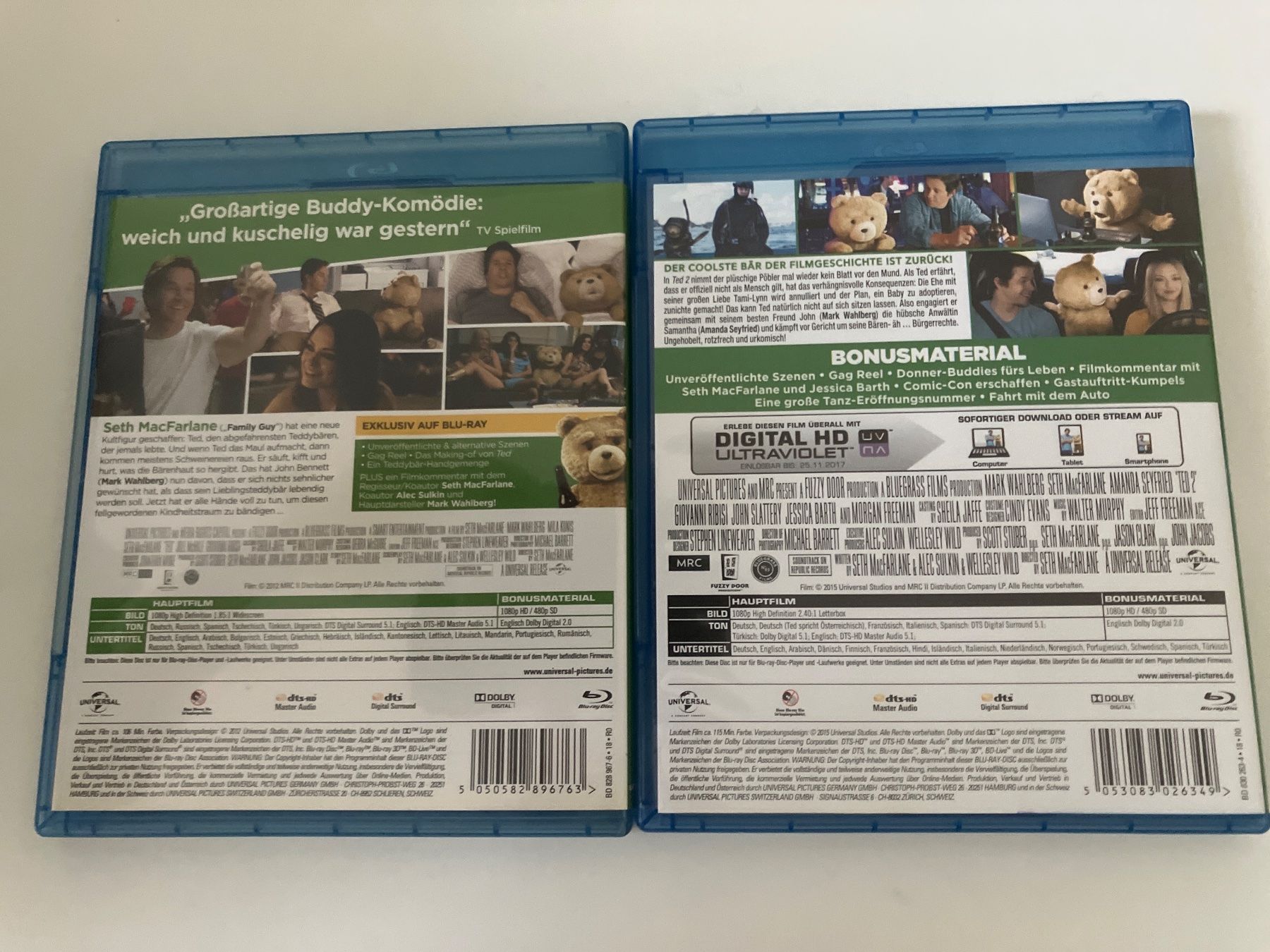 Alle DVDs: Ted & Ted 2 [Blu-ray] Wahlberg, Mark – Gebraucht aus Arbon von Sugofresser 1