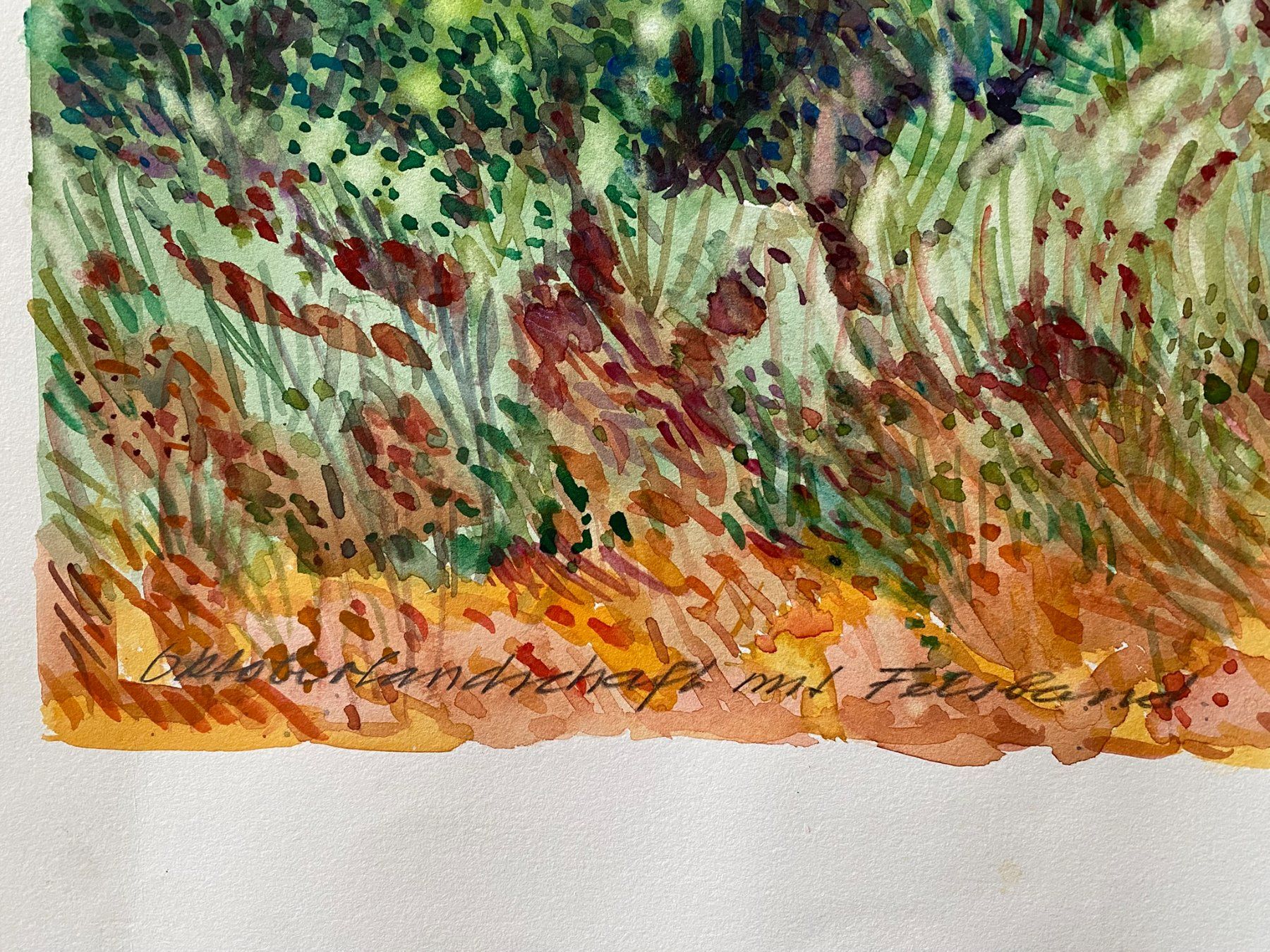 Dipinti: Max Brunner  - Kraftvolles Aquarell-Bild -  Original – Usato da Zürich venduto da jesulin05 4