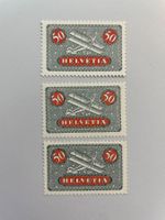 1923, Flugpost, 3xZNr. 9z, postfrisch