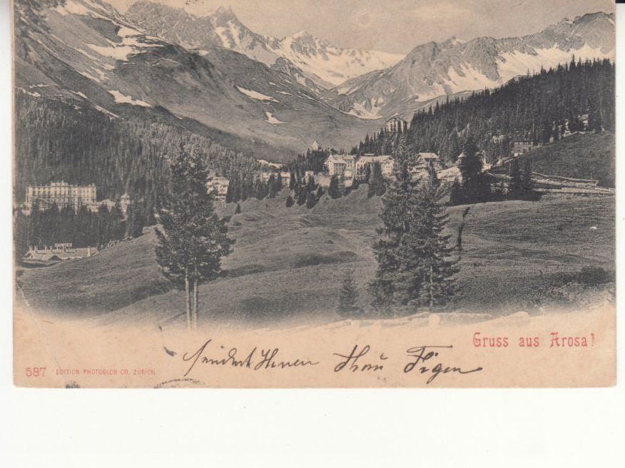 Cartoline postali: Arosa 1901 mit Stabstempel Chur – Usato da Bürglen TG venduto da StampGraf