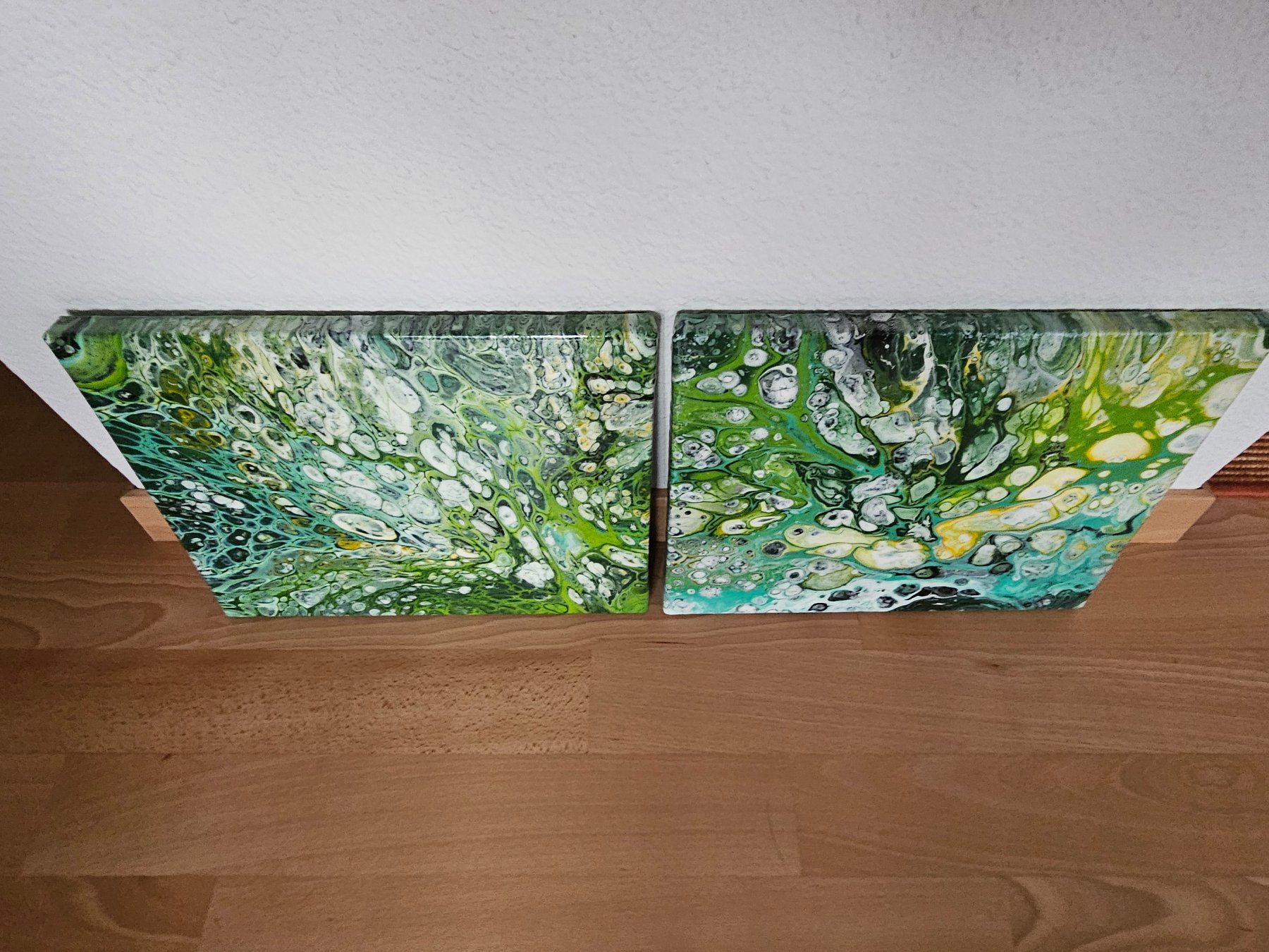 Foto & Immagini: 2 kleine Bilder Acrylic-Pouring – Nuovo (secondo la descrizione) da Zürich venduto da flogax193 6
