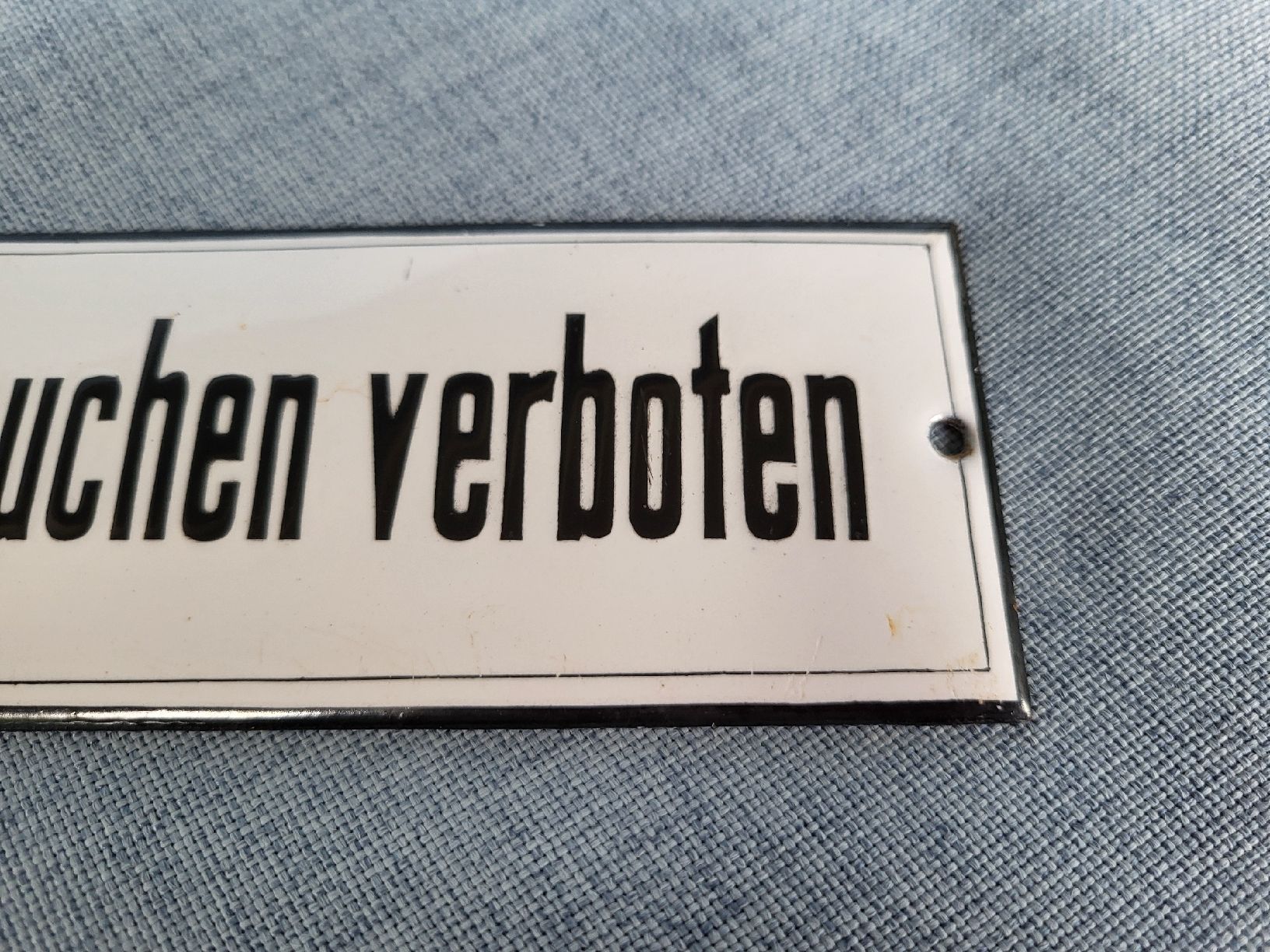 Insegne: Emailschild Rauchen verbote  – Usato da Gutenswil venduto da ghekko88 2