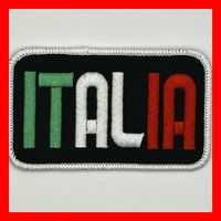 Italien Italia Aufnäher Aufbügler Grün Weiss Rot Hosenflick