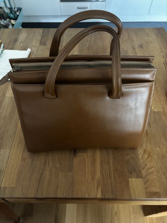 Braune (Tote/ Business Bag) Handtasche, Vintage Look!