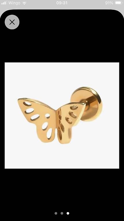 Bijoux piercing: 2x Piercing goldige Schmetterlinge – Neuf avec emballage d'origine à Grächen par jan_9wyc 1