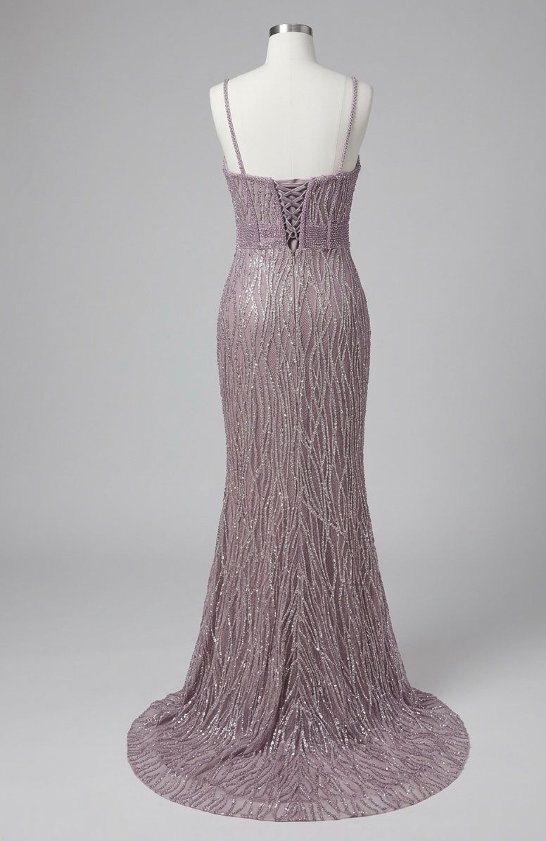 Vestiti: Lila Glitzerndes Abendkleid, Grösse 36-38 – Usato da Stallikon venduto da oez6e 1