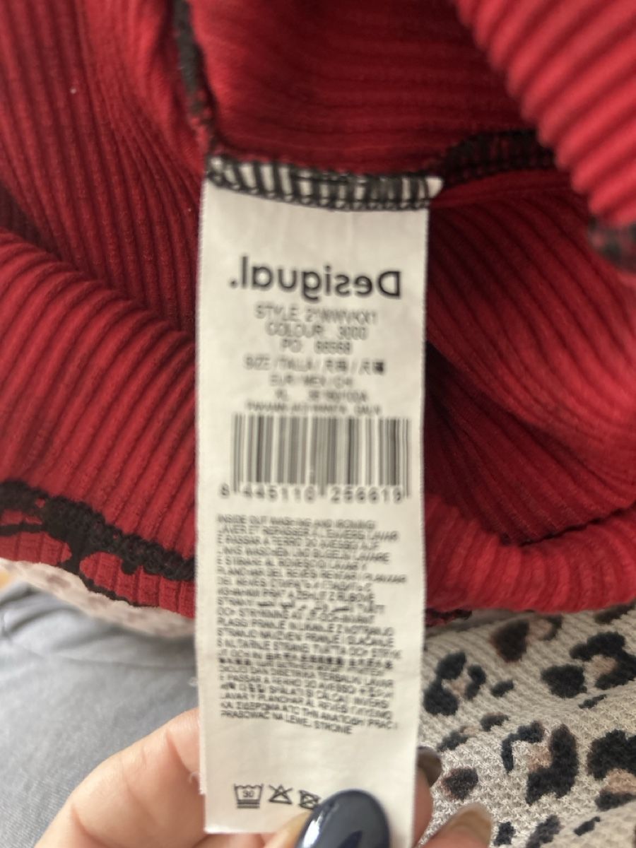 Desigual Vestiti: Desigual Kleid, Gr. 36, Rot mit Leo-Muster – Nuovo (secondo la descrizione) da Langnau im Emmental venduto da Iriss 4