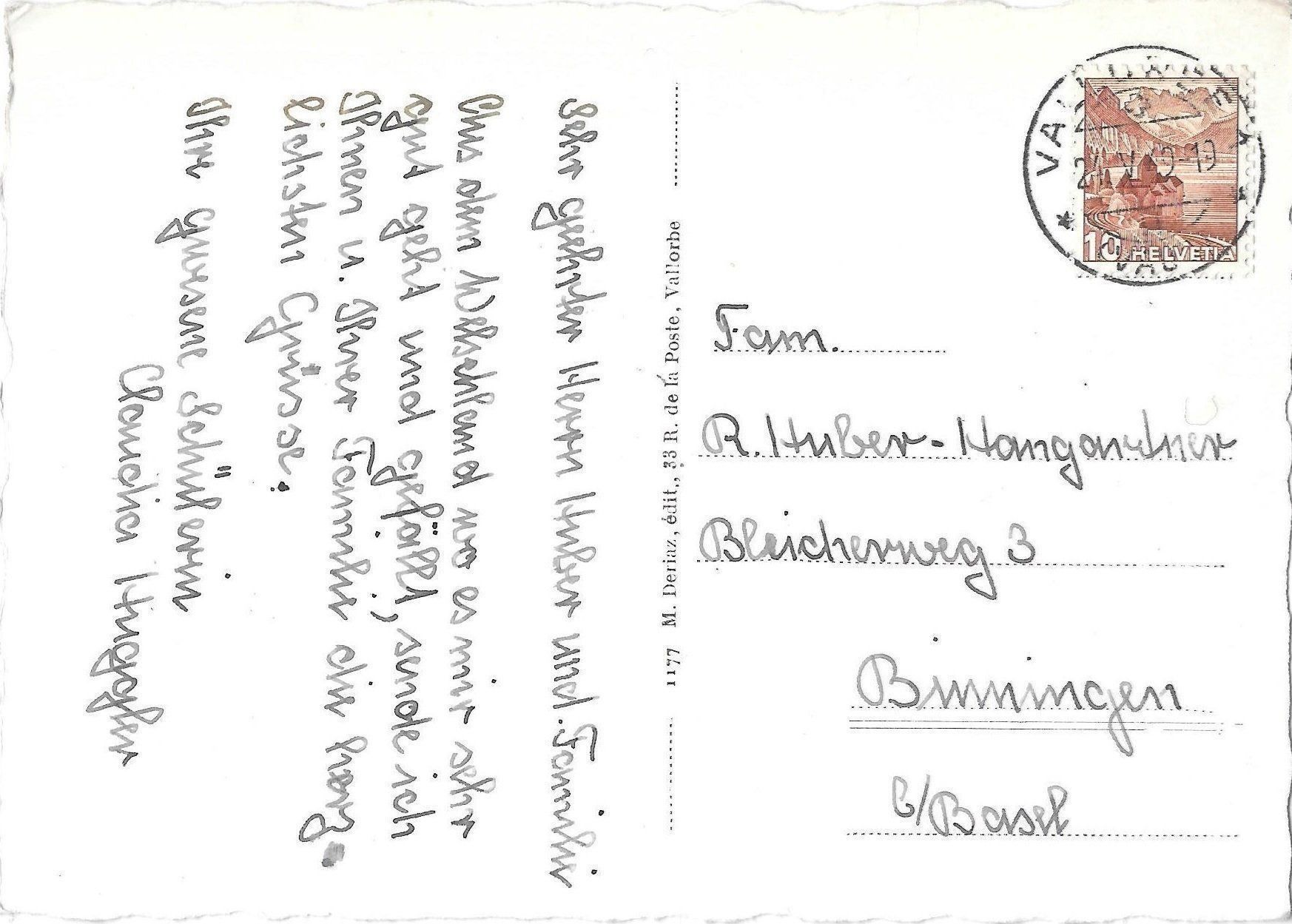 Cartoline postali: Vallorbe Vue générale – Usato da Olten venduto da clotaldi 1
