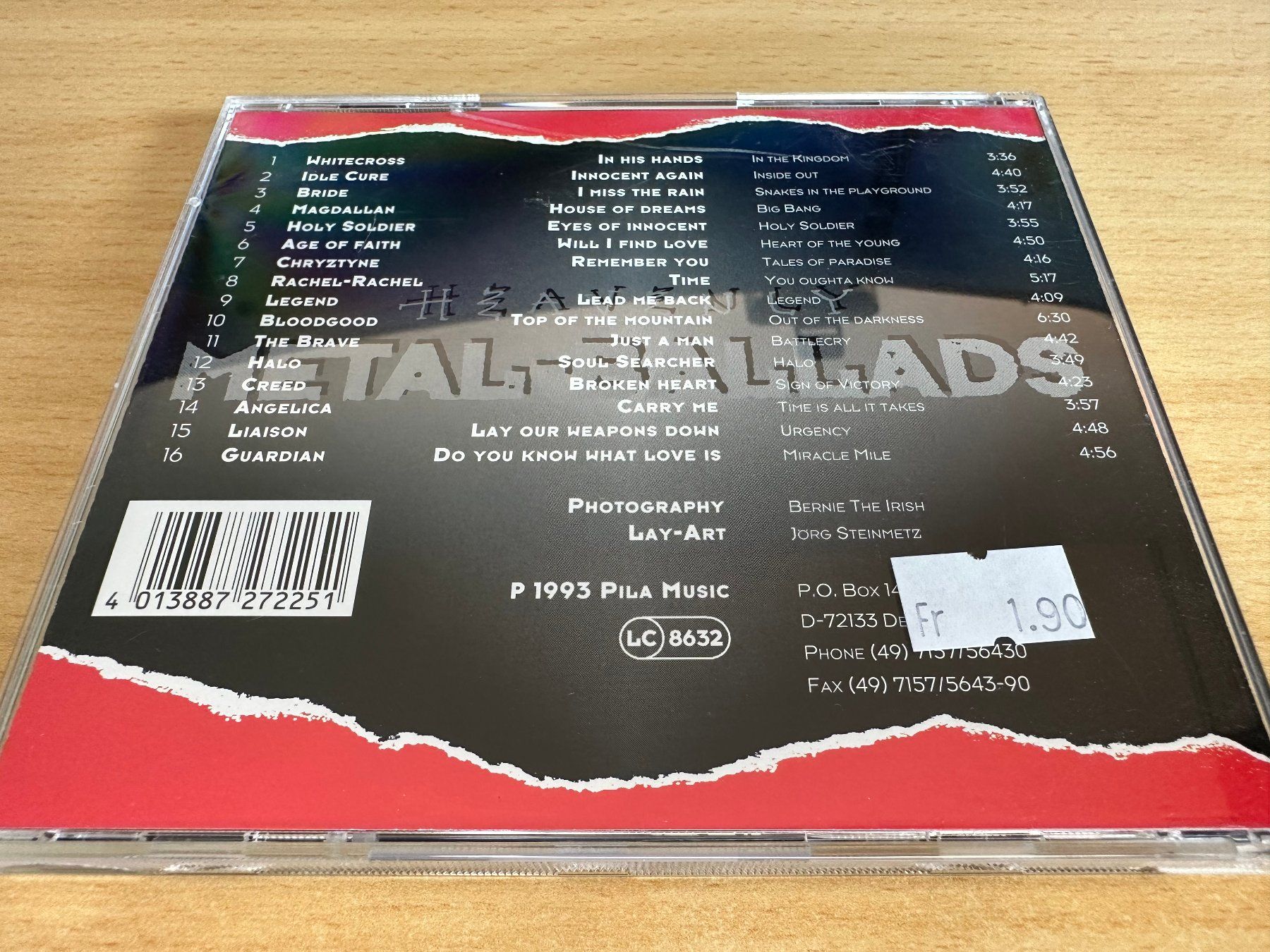 CD: Various – Heavenly Metal-Ballads – Usato da Rikon im Tösstal venduto da Alpenmutz 1