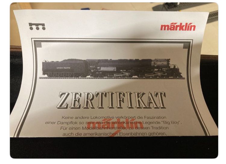 Märklin Modellini di ferrovie: BigBoy mit sound+ wäggen Digital – Nuovo (secondo la descrizione) da Worben venduto da Kernbohrer 3