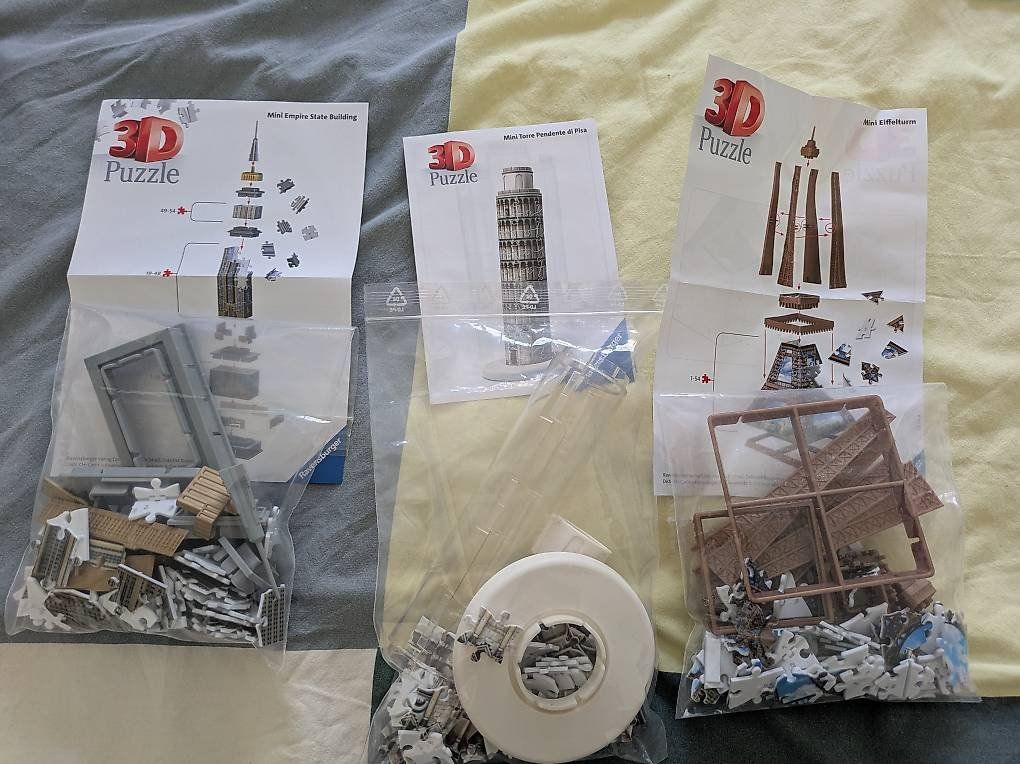 Kit di modellismo & Modellini statici: Ravensburger puzzle 3d 3 modellini – Nuovo (secondo la descrizione) da Sementina venduto da gem_8fnq