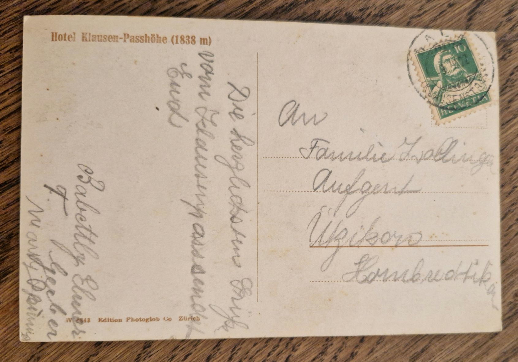Cartes postales: Hotel Klausen Passhöhe, Oldtimer 1922 – D'occasion à Ebikon par Donar50 2