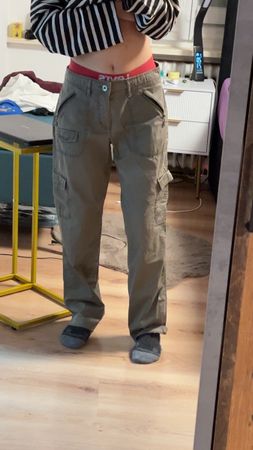y2k olive green camo pants